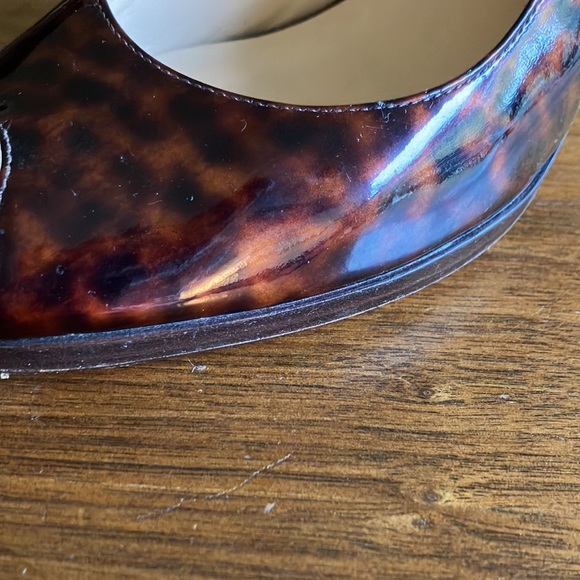 Cole Haan Nike Air patent leather tortoise print heels. - Picture 5 of 16